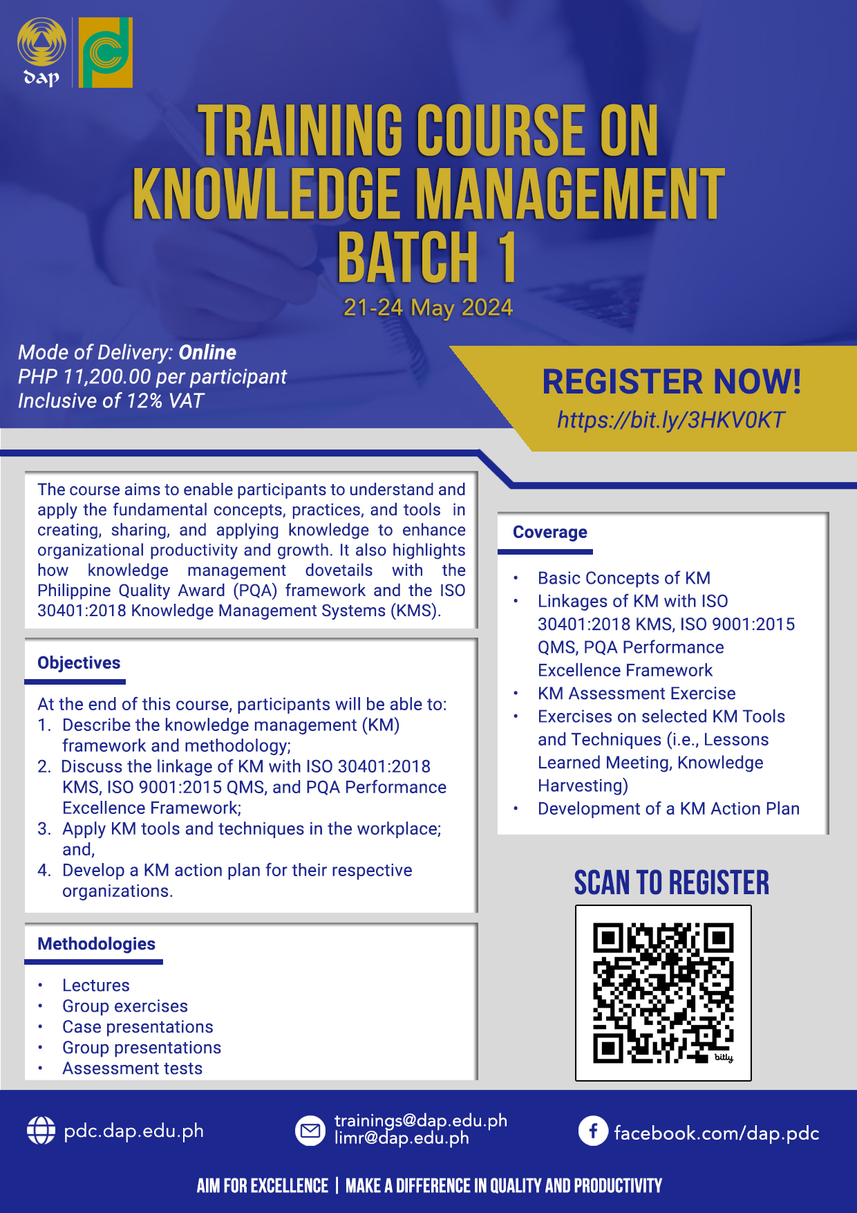 Training Course on Knowledge Management (Batch 1) - Online